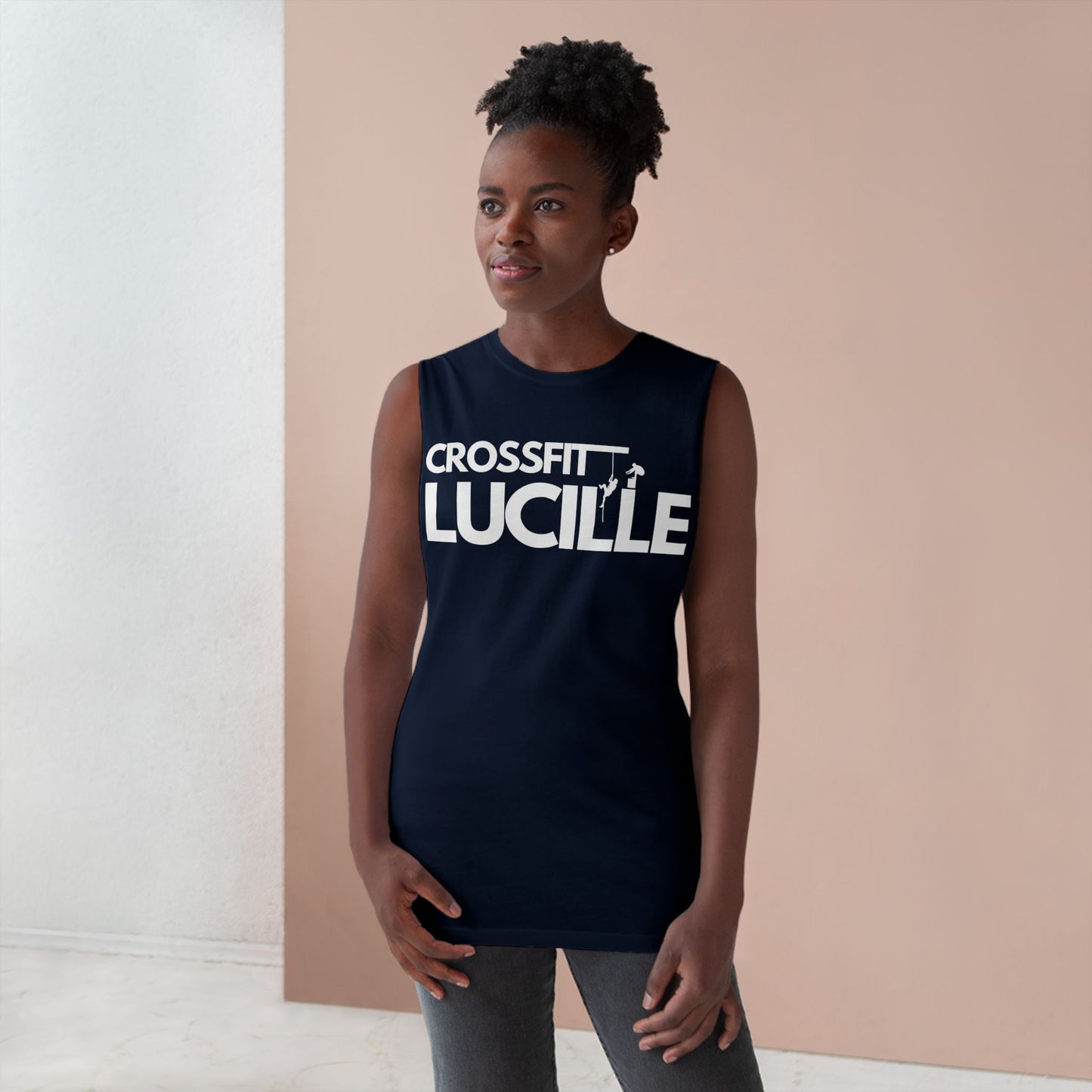 Unisex CrossFit Tank - Lucille Gym Sleeveless Tee for Fitness Enthusiasts