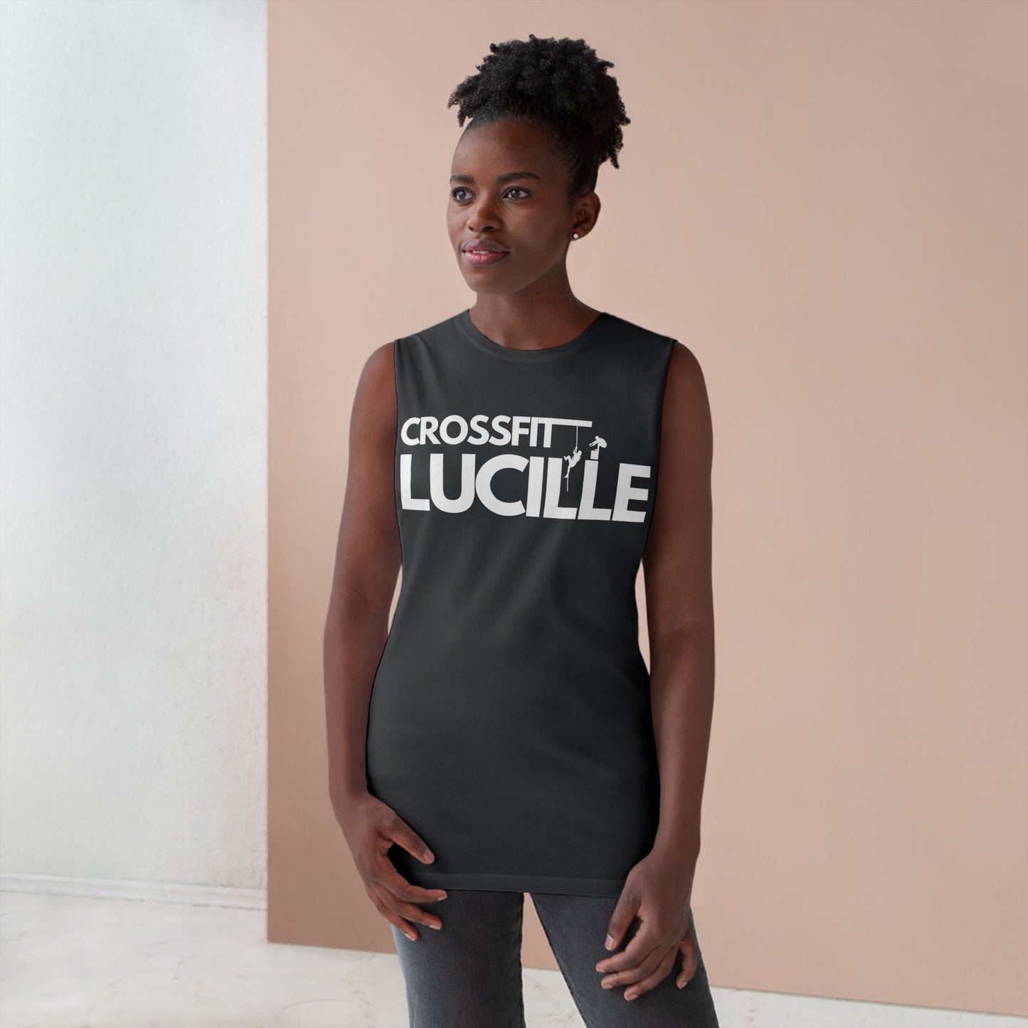 Unisex CrossFit Tank - Lucille Gym Sleeveless Tee for Fitness Enthusiasts