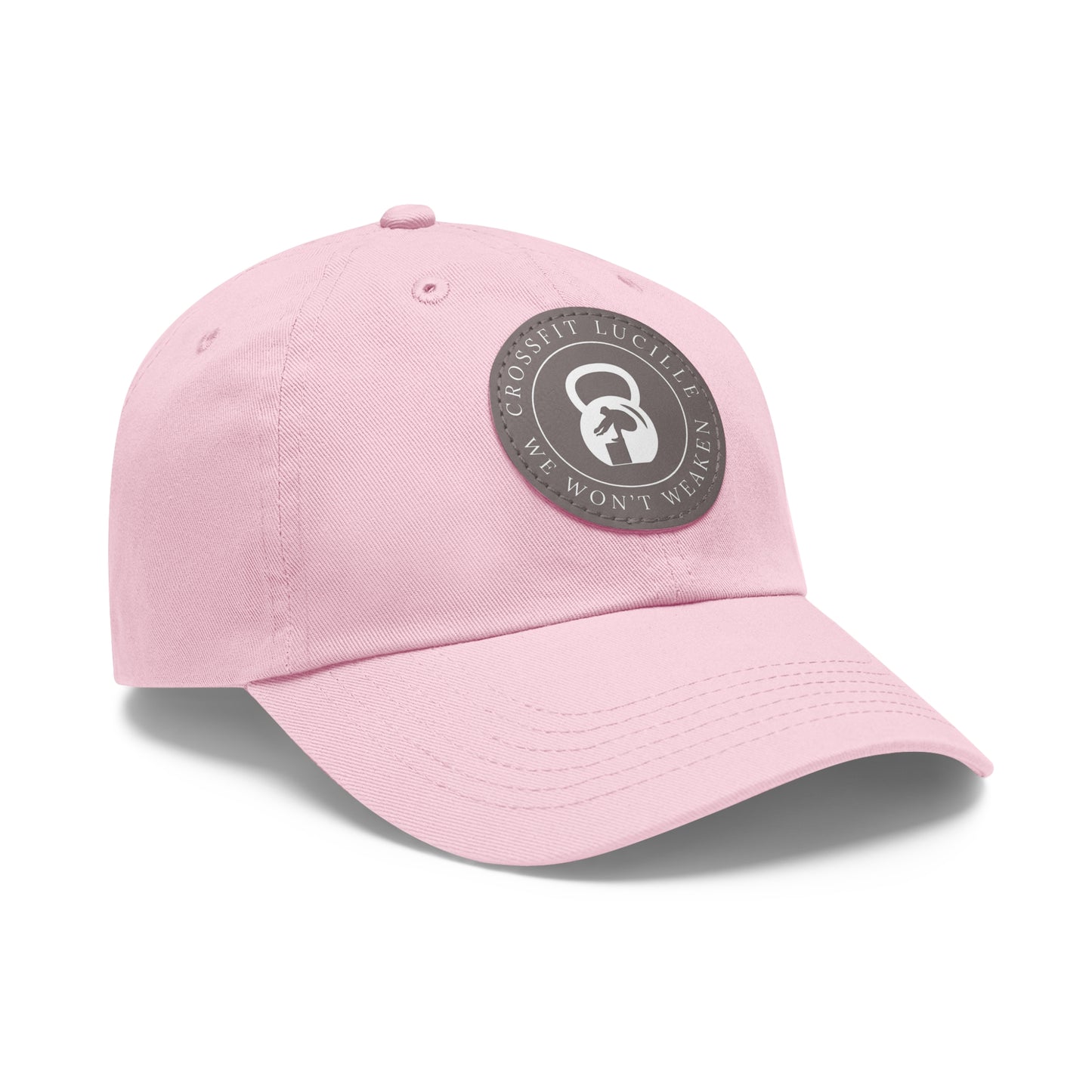 Motivational CrossFit Dad Hat with Leather Patch - We Won't Weaken