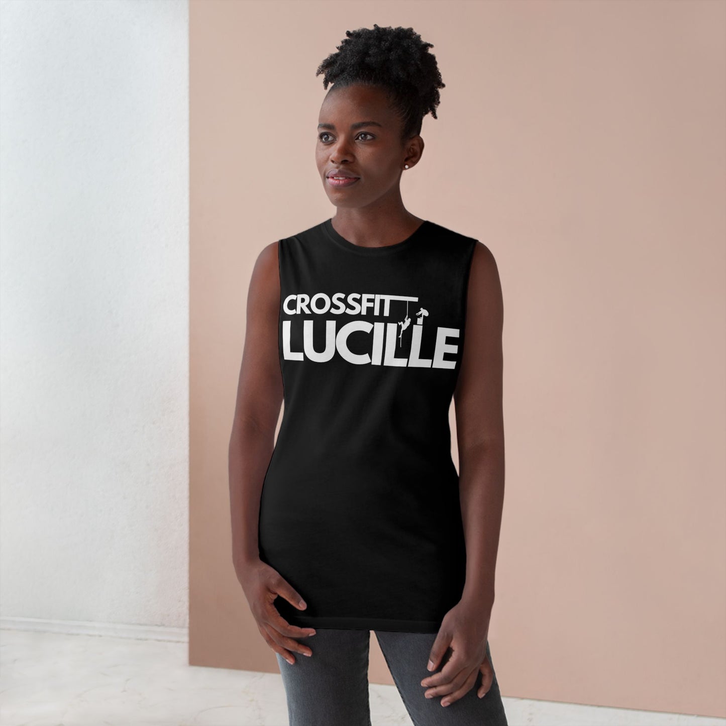 Unisex CrossFit Tank - Lucille Gym Sleeveless Tee for Fitness Enthusiasts