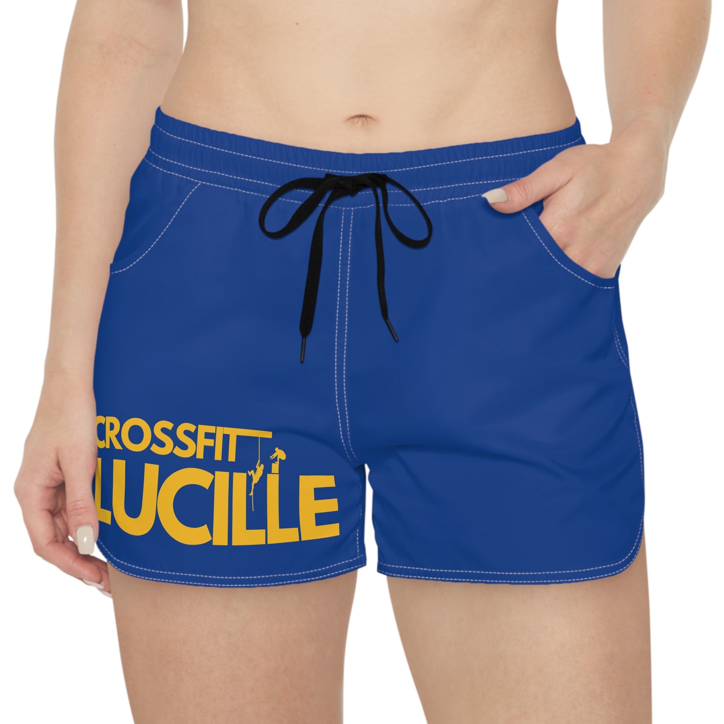 Custom Blue Casual Shorts for CrossFit Lucille - Women's Athletic Wear