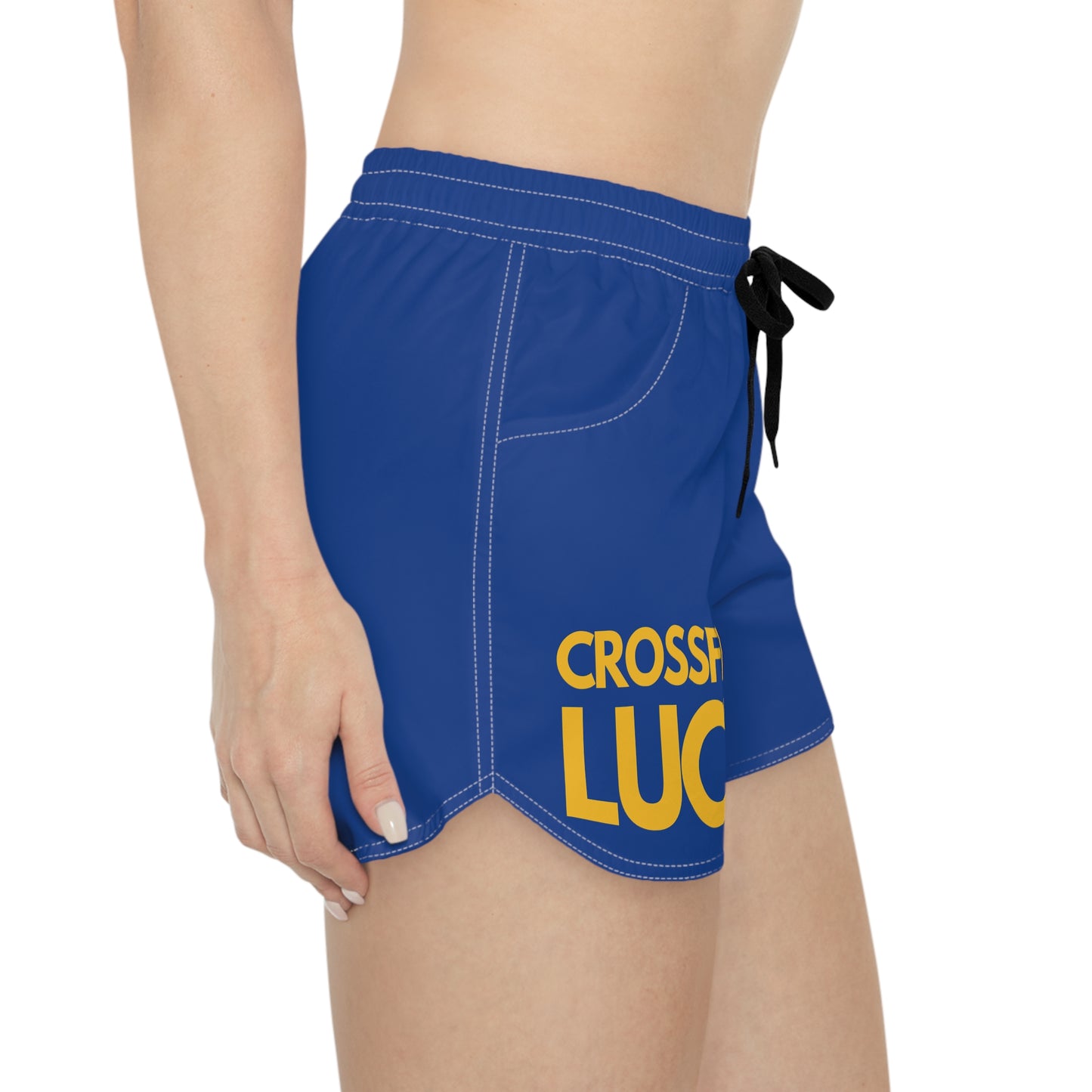 Custom Blue Casual Shorts for CrossFit Lucille - Women's Athletic Wear